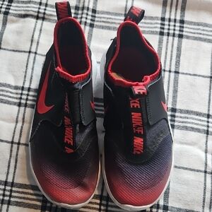 Nike Kids Black and Red Gradient Sneakers